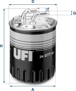 UFI 24.077.00 - Топливный фильтр unicars.by