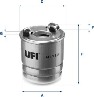 UFI 24.111.00 - Топливный фильтр unicars.by