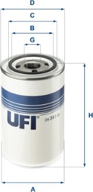 UFI 24.341.00 - Топливный фильтр unicars.by