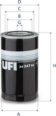 UFI 24.347.00 - Топливный фильтр unicars.by