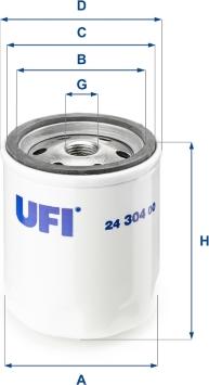 UFI 24.304.00 - Топливный фильтр unicars.by