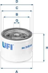 UFI 24.305.00 - Топливный фильтр unicars.by