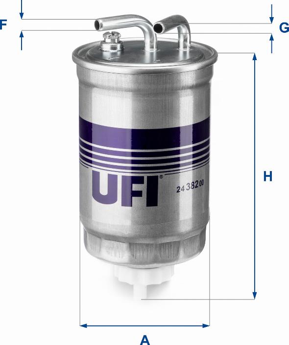 UFI 24.382.00 - Топливный фильтр unicars.by