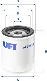 UFI 24.370.00 - Топливный фильтр unicars.by