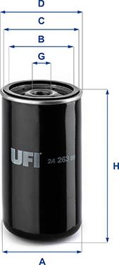 UFI 24.263.00 - Топливный фильтр unicars.by