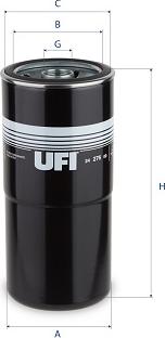 UFI 24.276.00 - Топливный фильтр unicars.by