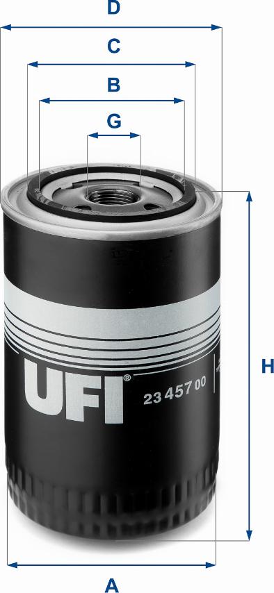 UFI 23.457.00 - Масляный фильтр unicars.by