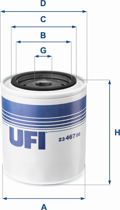 UFI 23.467.00 - Масляный фильтр unicars.by