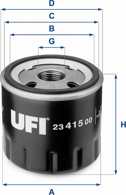 UFI 23.415.00 - Масляный фильтр unicars.by