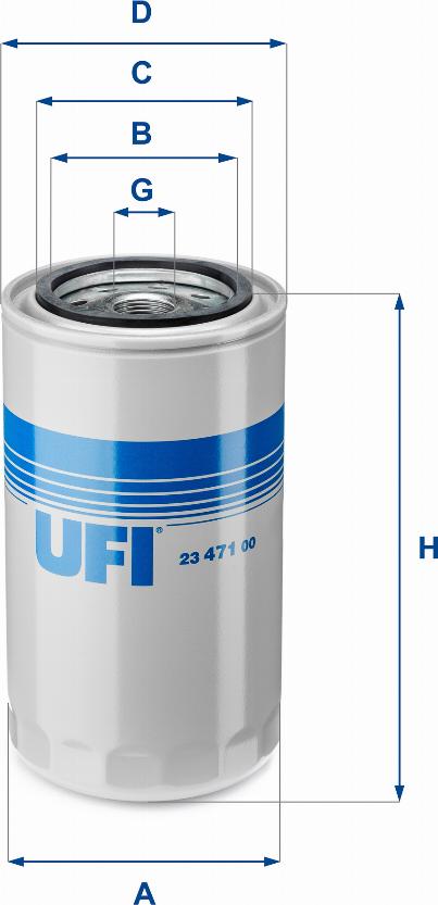 UFI 23.471.00 - Масляный фильтр unicars.by