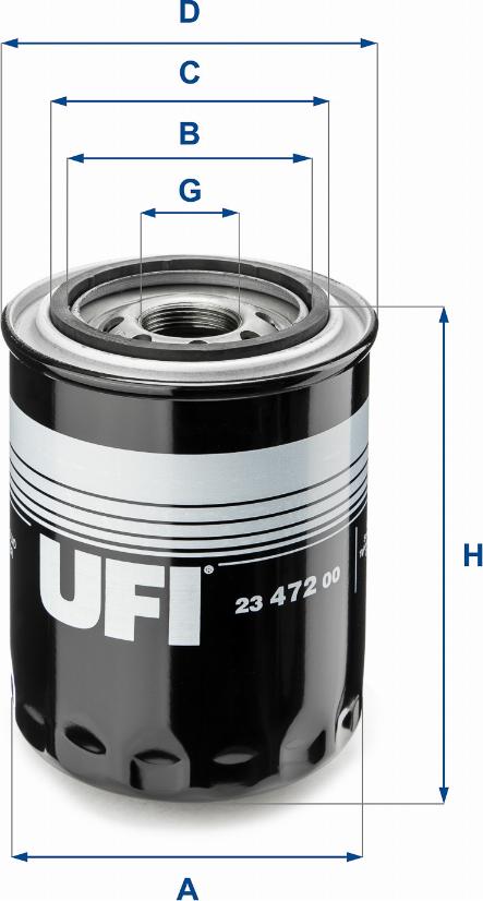 UFI 23.472.00 - Масляный фильтр unicars.by