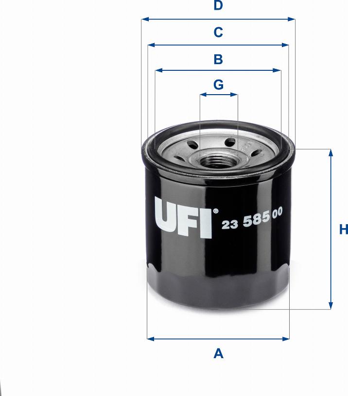 UFI 23.585.00 - Масляный фильтр unicars.by