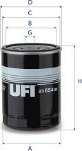 UFI 23.654.00 - Масляный фильтр unicars.by