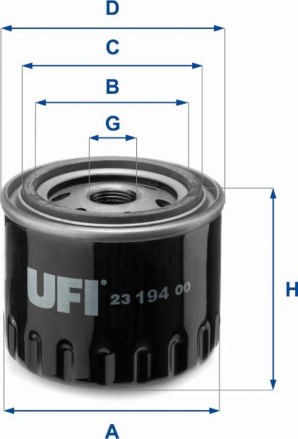 UFI 23.194.00 - Масляный фильтр unicars.by