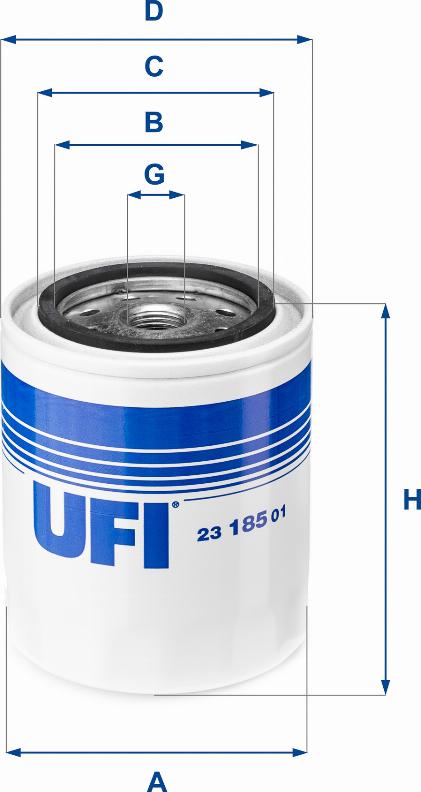 UFI 23.185.01 - Масляный фильтр unicars.by