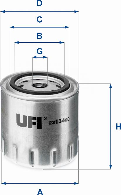 UFI 23.134.00 - Масляный фильтр unicars.by