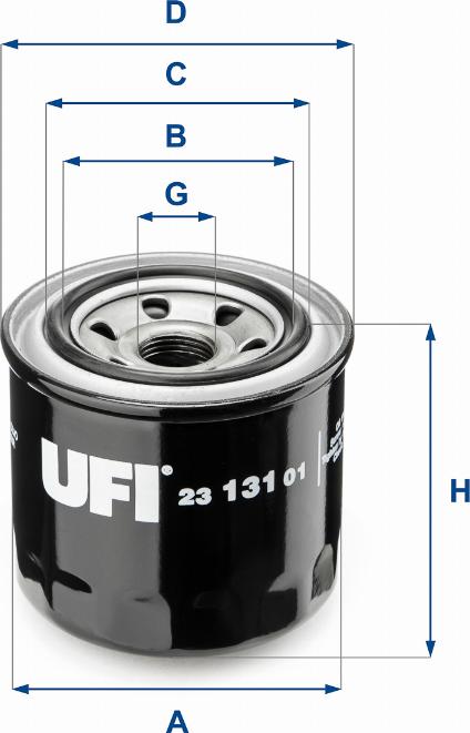 UFI 23.131.01 - Масляный фильтр unicars.by