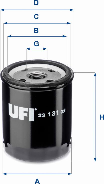 UFI 23.131.02 - Масляный фильтр unicars.by