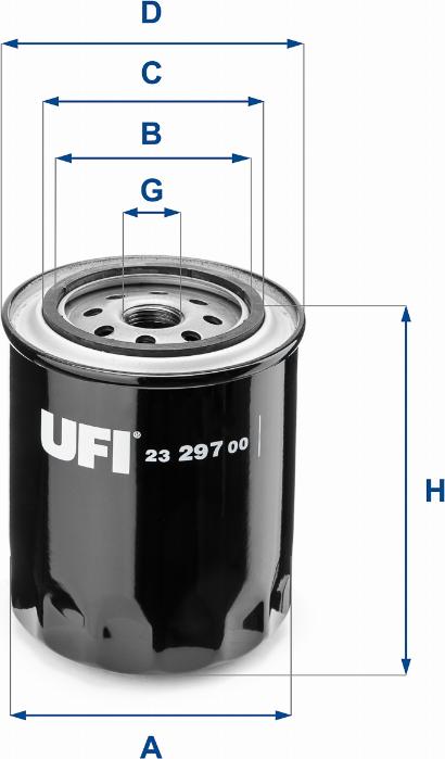 UFI 23.297.00 - Масляный фильтр unicars.by