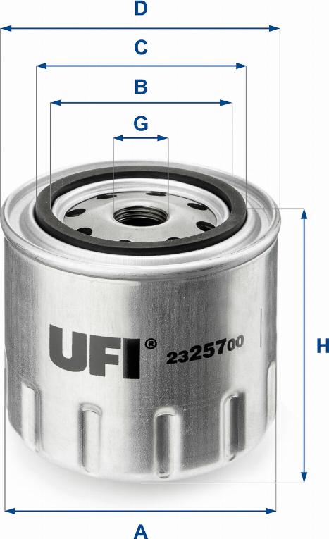 UFI 23.257.00 - Масляный фильтр unicars.by