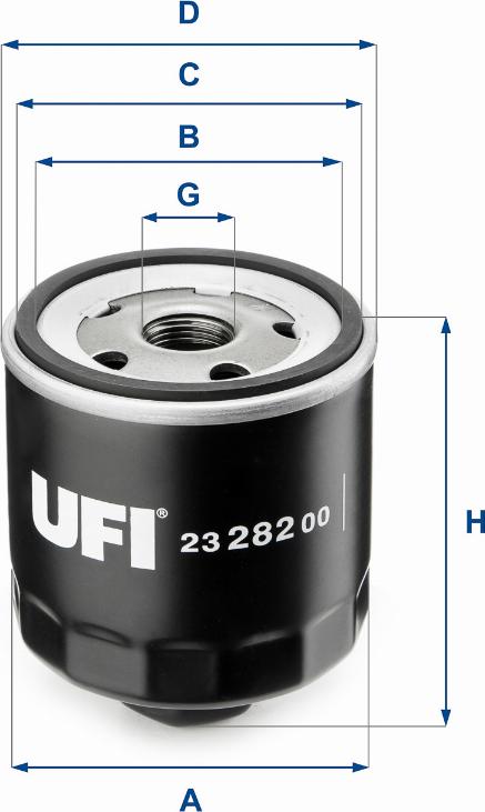 UFI 23.282.00 - Масляный фильтр unicars.by