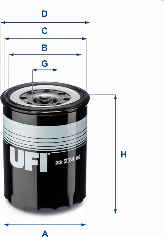 UFI 23.274.00 - Масляный фильтр unicars.by