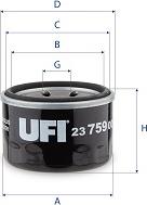 UFI 23.759.00 - Масляный фильтр unicars.by