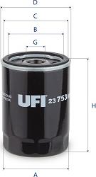 UFI 23.753.00 - Масляный фильтр unicars.by