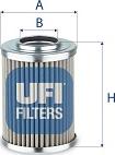 UFI 22.034.00 - Гидрофильтр, автоматическая коробка передач unicars.by