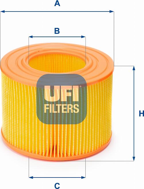 UFI 27.149.00 - Воздушный фильтр, двигатель unicars.by