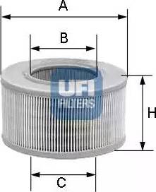 UFI 30.881.01 - Воздушный фильтр, двигатель unicars.by