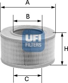 UFI 30.987.01 - Воздушный фильтр, двигатель unicars.by