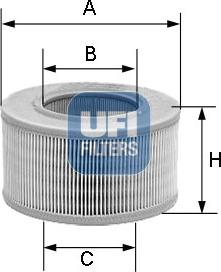 UFI 27.752.00 - Воздушный фильтр, двигатель unicars.by