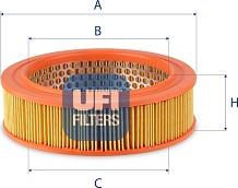 UFI 27.720.00 - Воздушный фильтр, двигатель unicars.by