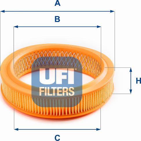 UFI 27.728.00 - Воздушный фильтр, двигатель unicars.by