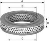 Uniflux Filters XA316 - Воздушный фильтр, двигатель unicars.by