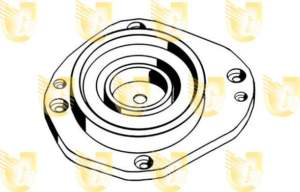 Unigom 391076 - Опора стойки амортизатора, подушка unicars.by