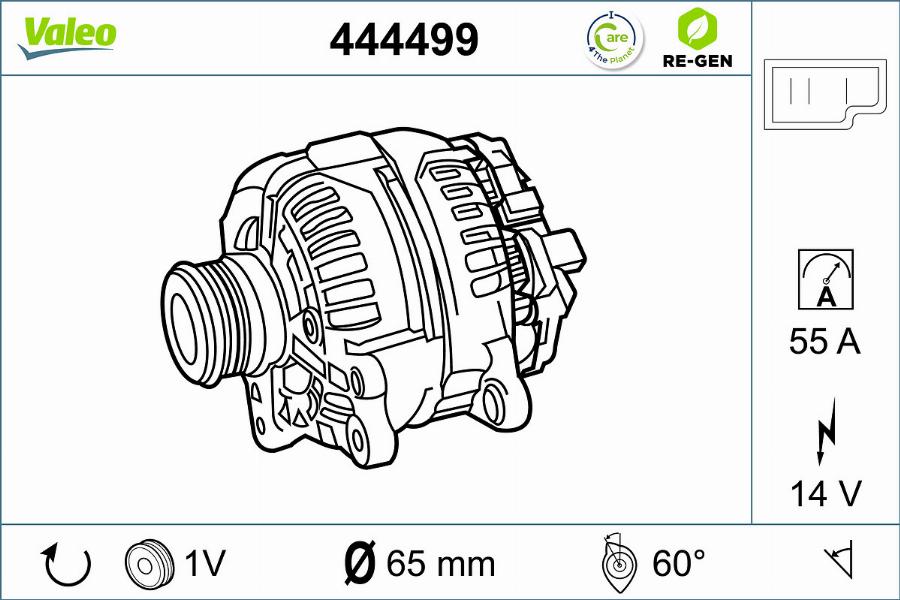 Valeo 444499 - Генератор unicars.by