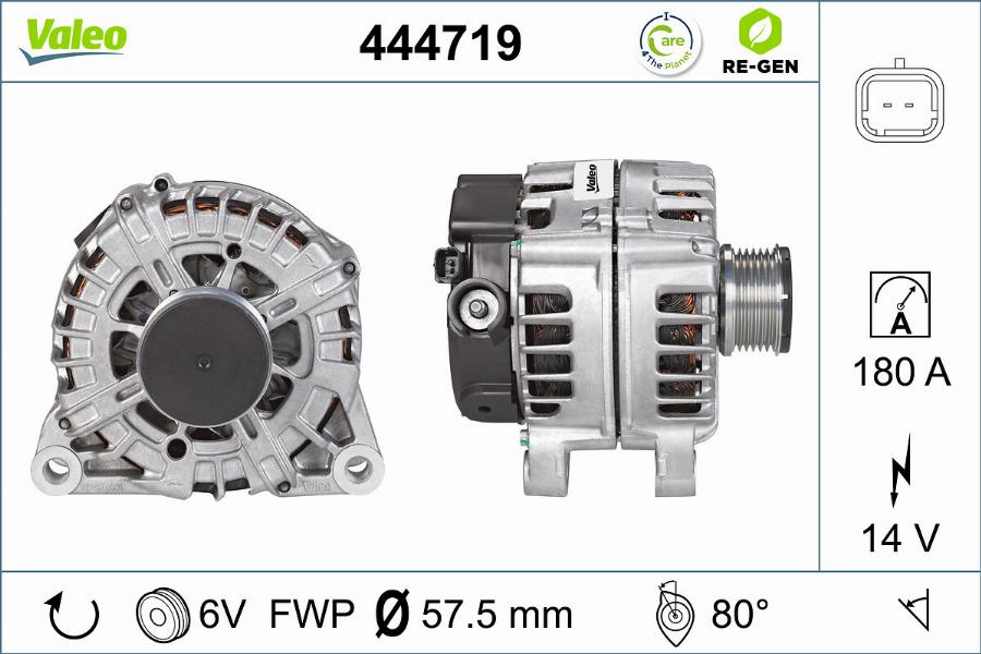 Valeo 444719 - Генератор unicars.by