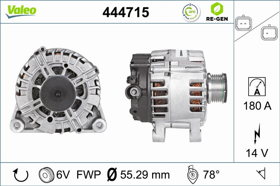 Valeo 444715 - Генератор unicars.by