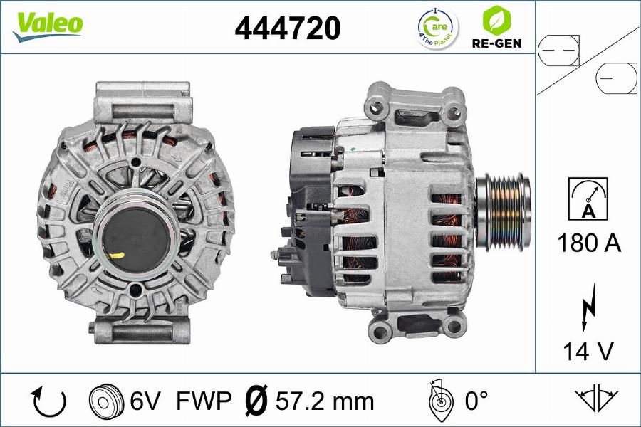 Valeo 444720 - Генератор unicars.by