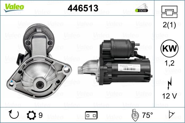 Valeo 446513 - Стартер unicars.by