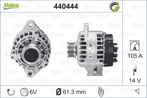 Valeo 440444 - Генератор unicars.by