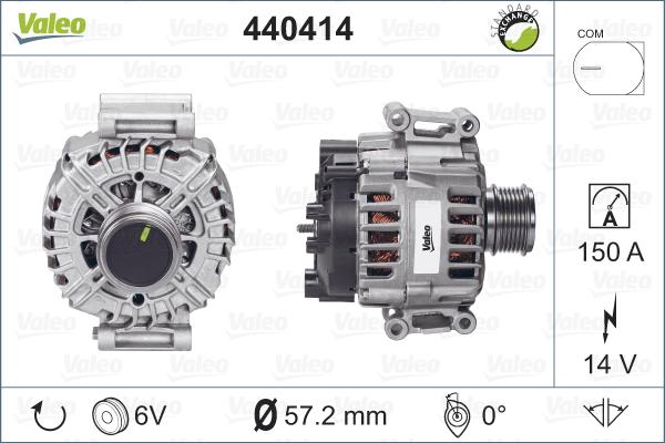 Valeo 440414 - Генератор unicars.by