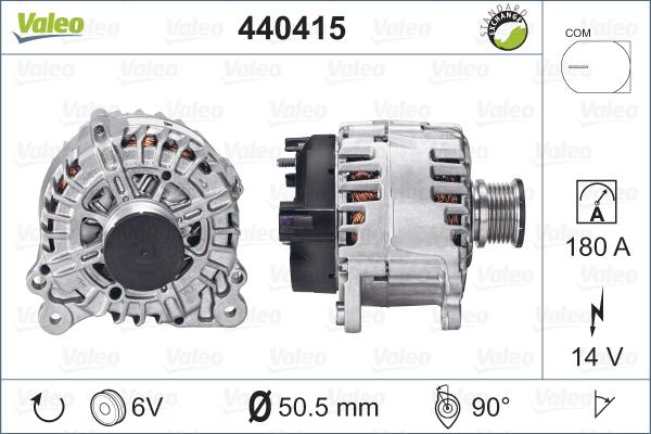 Valeo 440415 - Генератор unicars.by