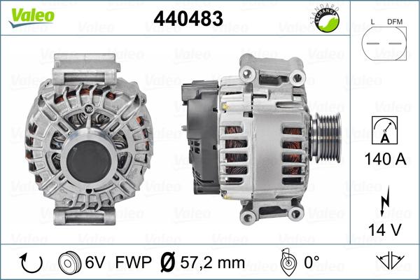 Valeo 440483 - Генератор unicars.by