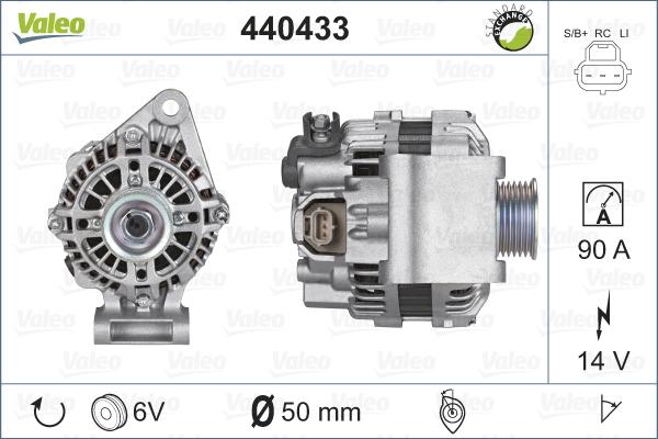 Valeo 440433 - Генератор unicars.by