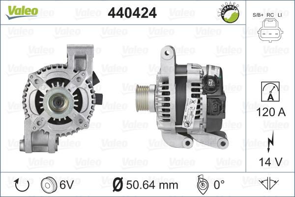 Valeo 440424 - Генератор unicars.by