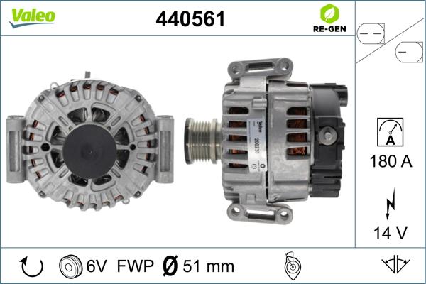 Valeo 440561 - Генератор unicars.by