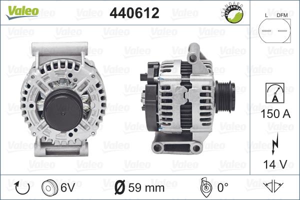 Valeo 440612 - Генератор unicars.by